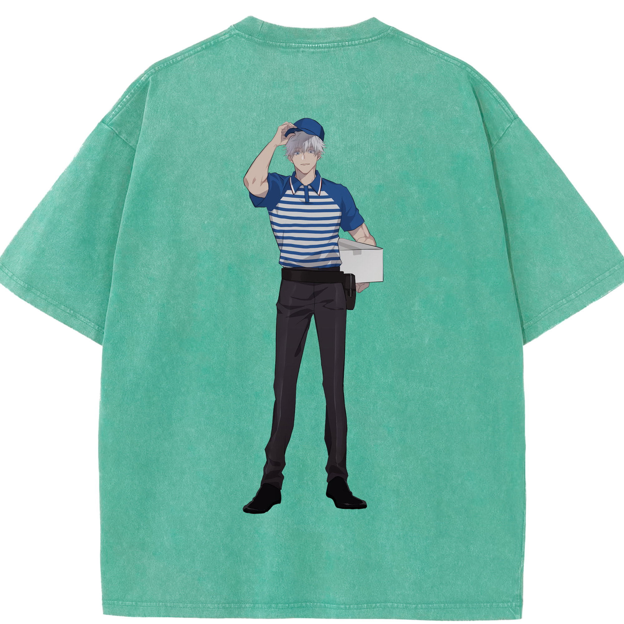 （画像用） 呪術廻戦 Jujutsu Kaisen 綿100% ヴィンテージ風 半袖Tシャツ（背面プリント）